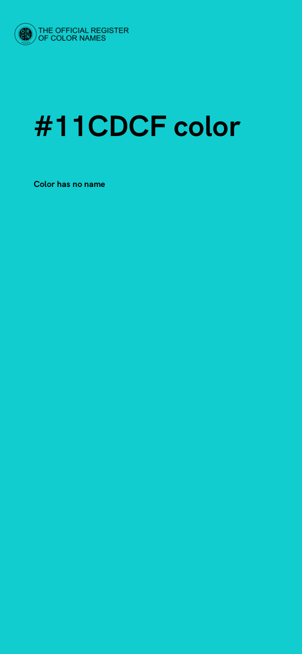 #11CDCF color image