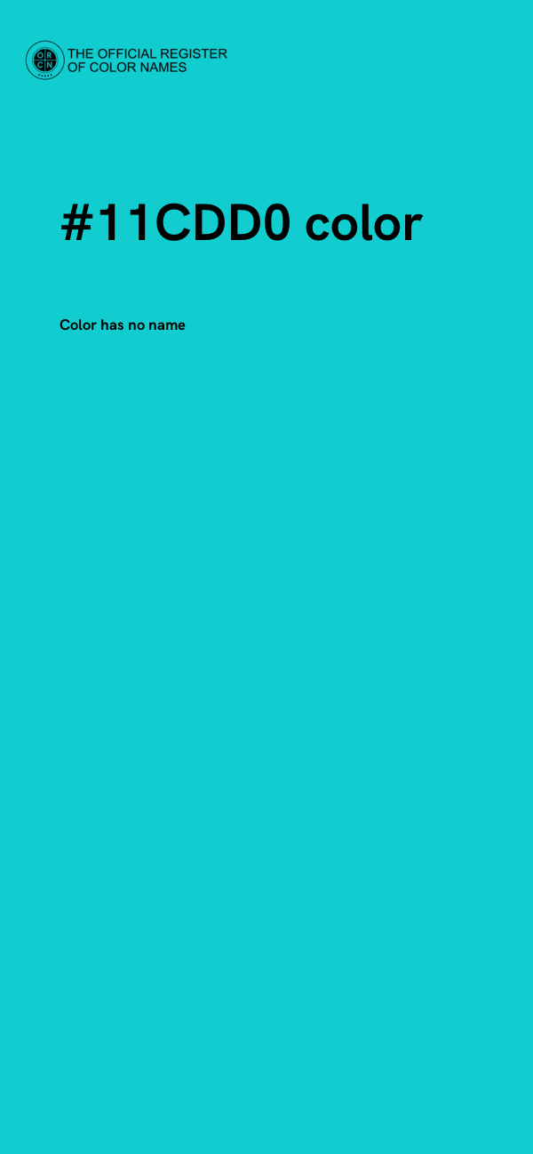 #11CDD0 color image