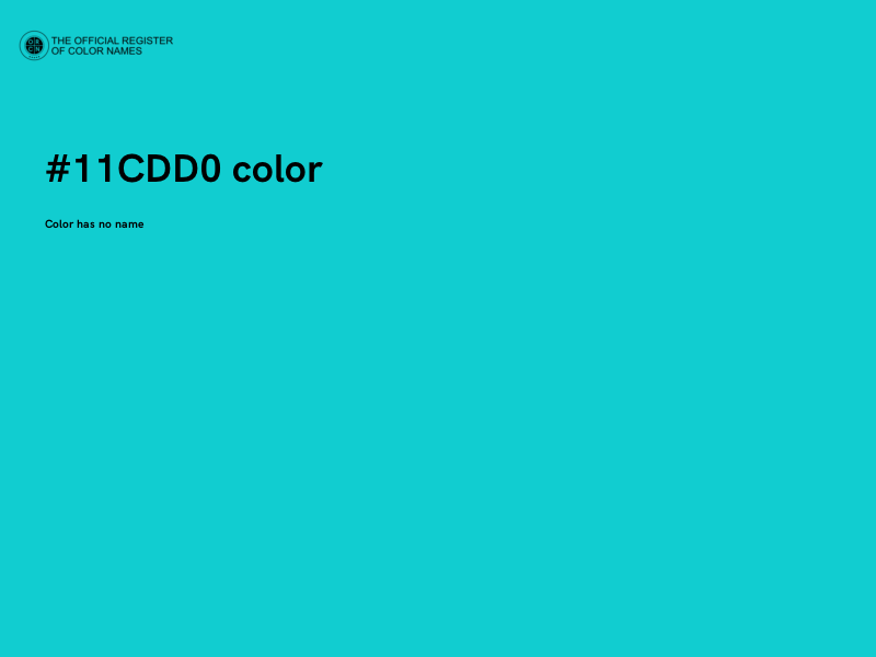 #11CDD0 color image