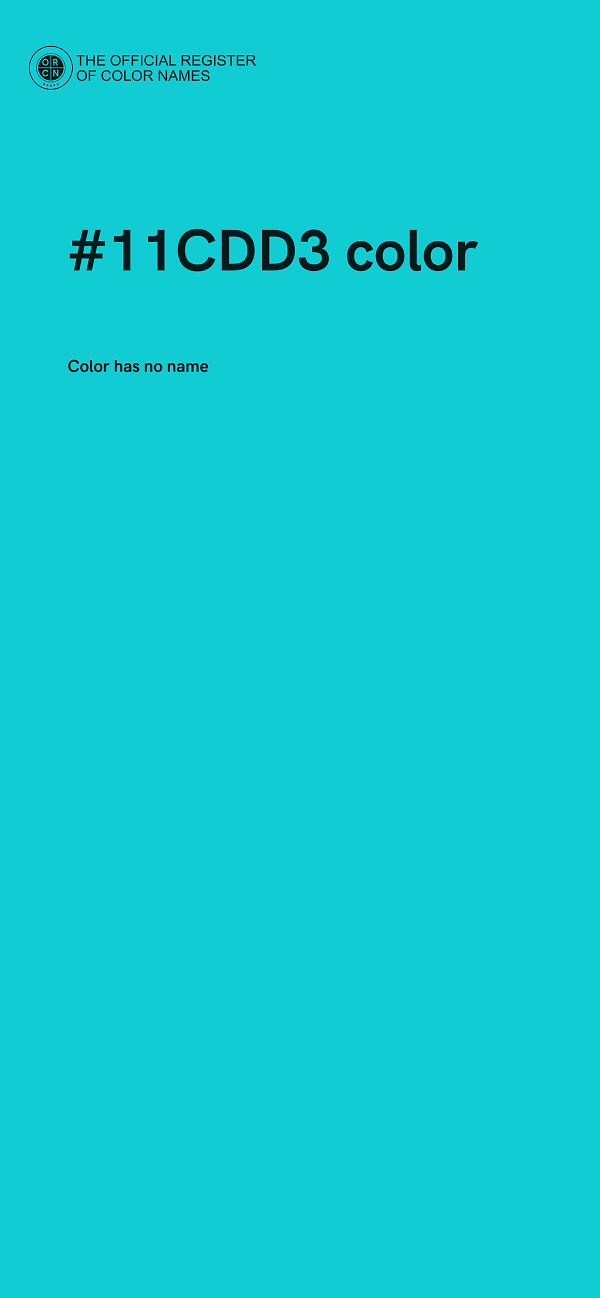 #11CDD3 color image