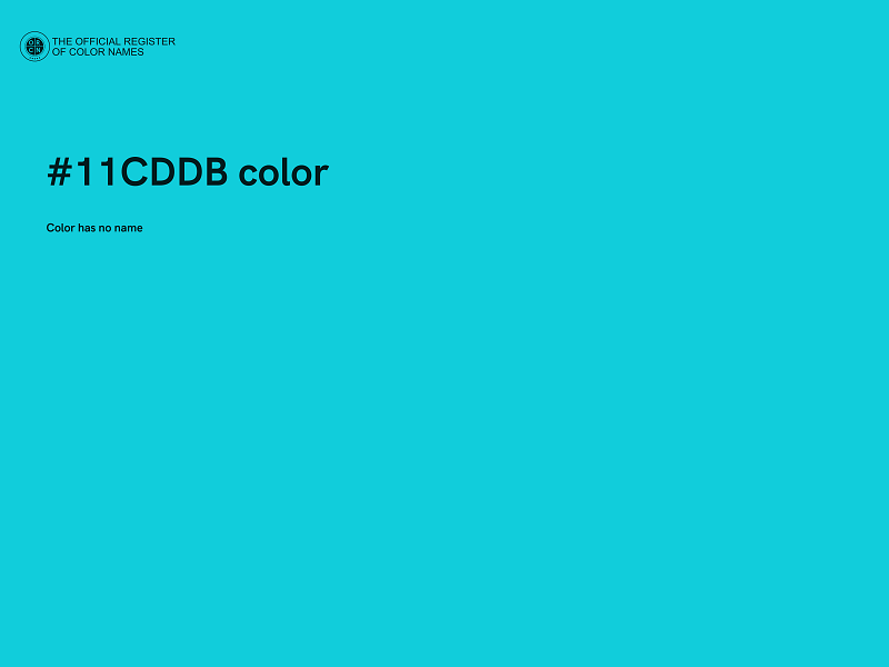 #11CDDB color image