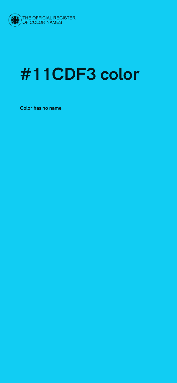 #11CDF3 color image