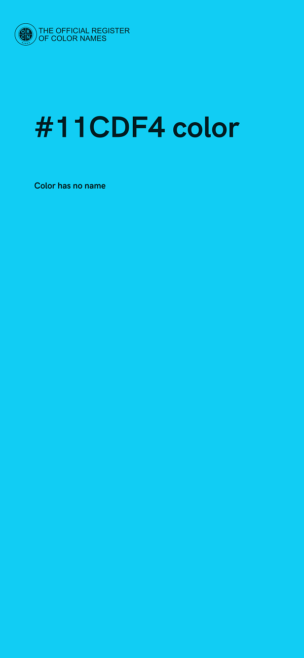 #11CDF4 color image
