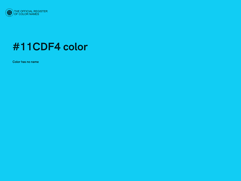#11CDF4 color image