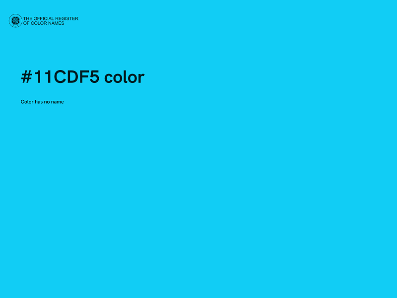#11CDF5 color image