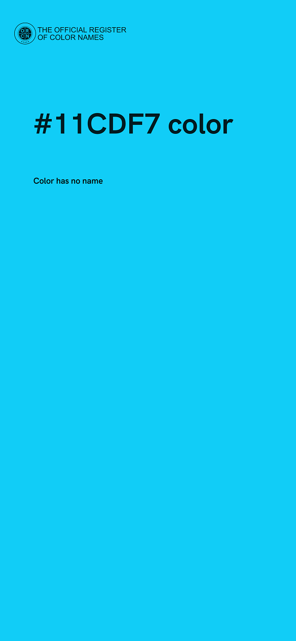 #11CDF7 color image