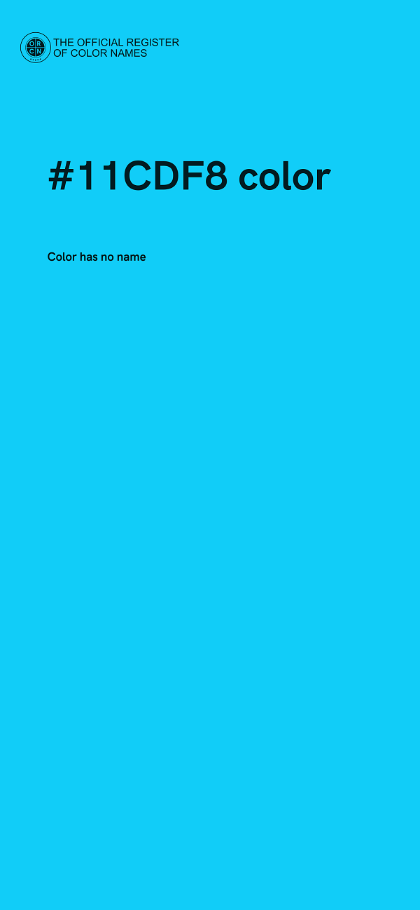 #11CDF8 color image
