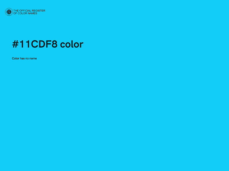 #11CDF8 color image