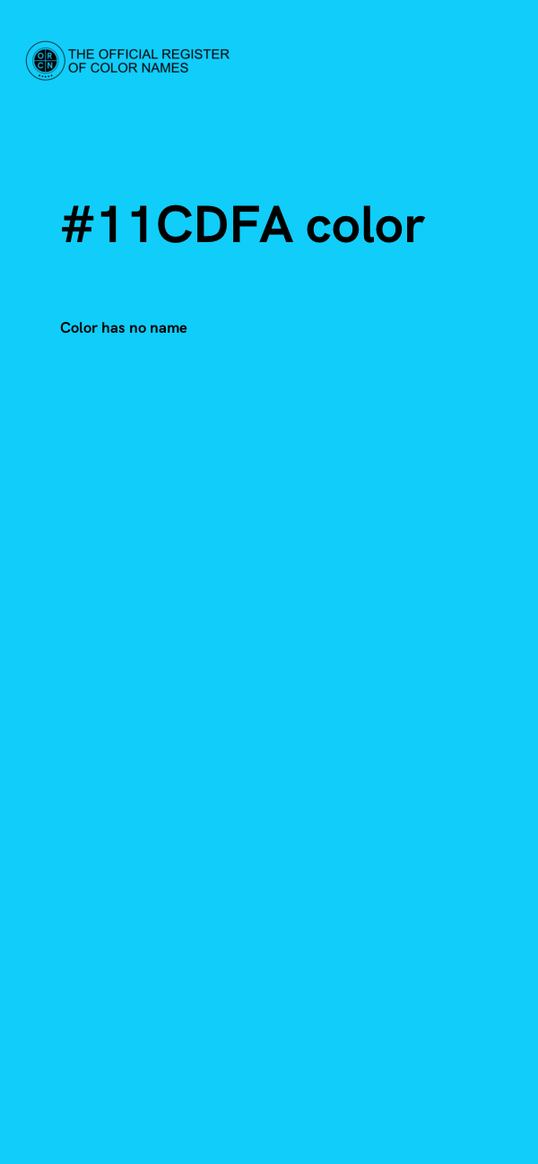 #11CDFA color image