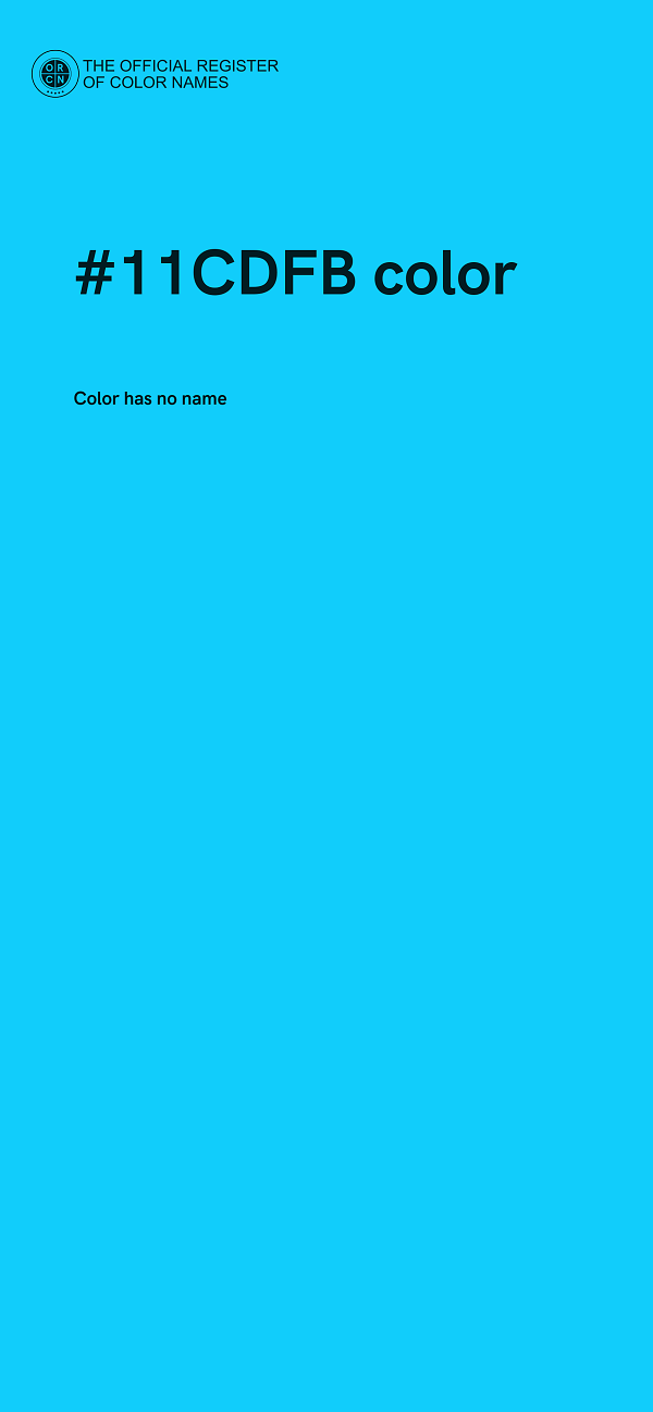 #11CDFB color image