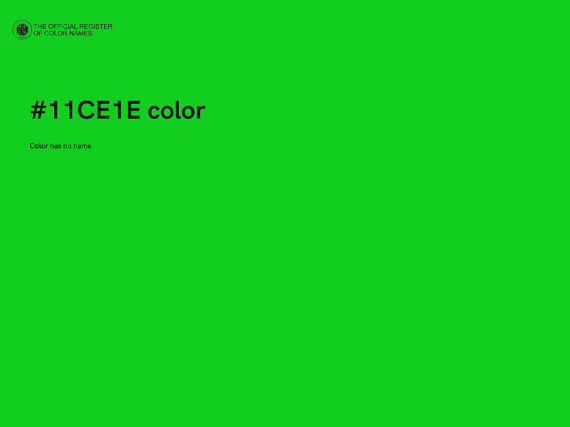 #11CE1E color image