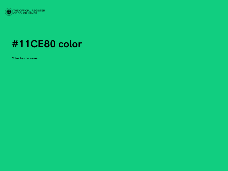 #11CE80 color image