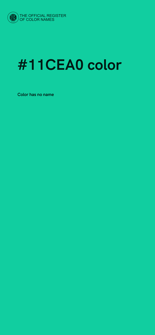 #11CEA0 color image