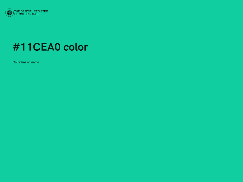 #11CEA0 color image
