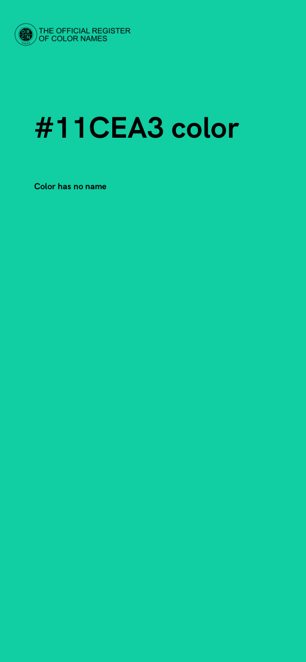 #11CEA3 color image