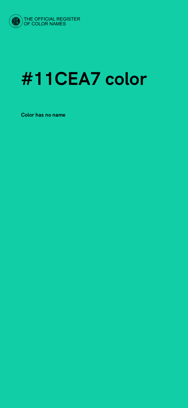#11CEA7 color image
