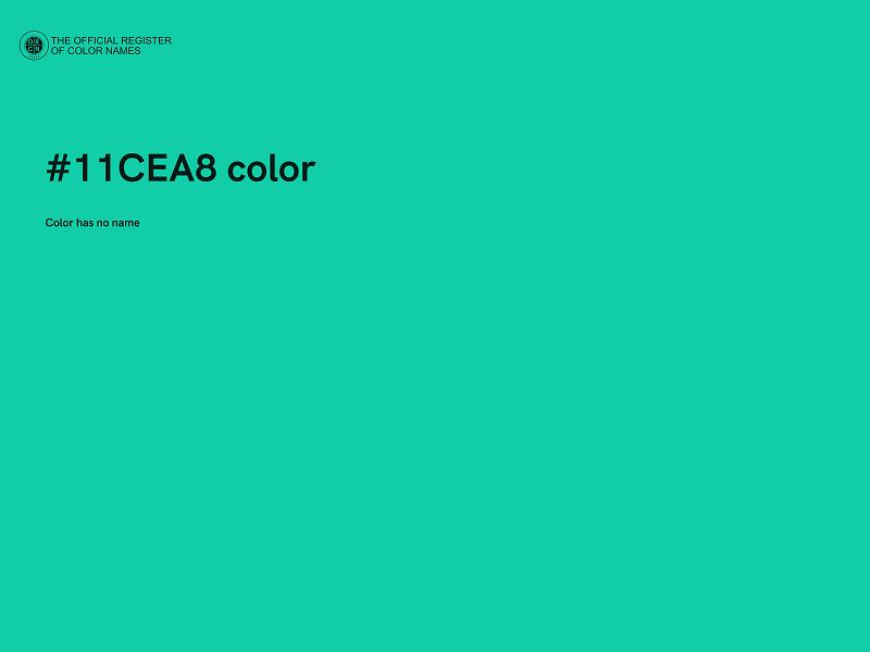 #11CEA8 color image