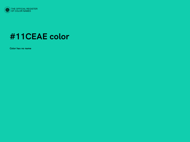 #11CEAE color image