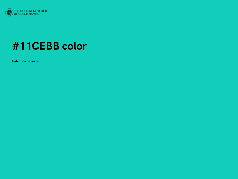 #11CEBB color image
