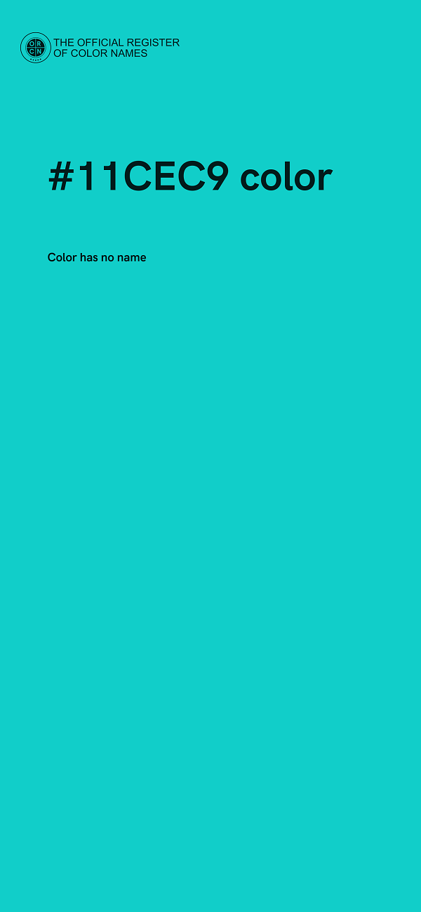 #11CEC9 color image