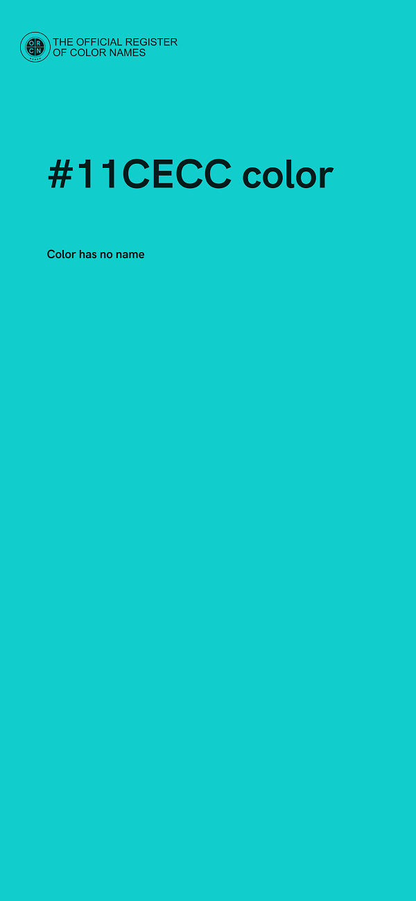 #11CECC color image
