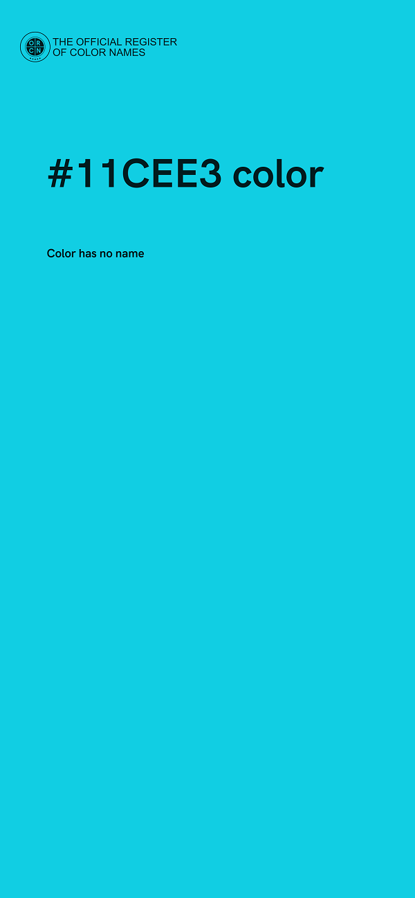 #11CEE3 color image