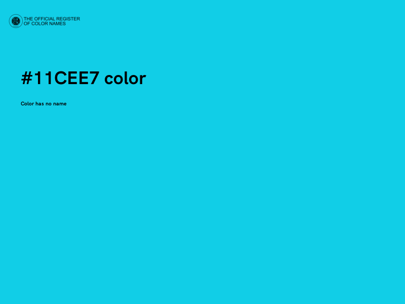 #11CEE7 color image