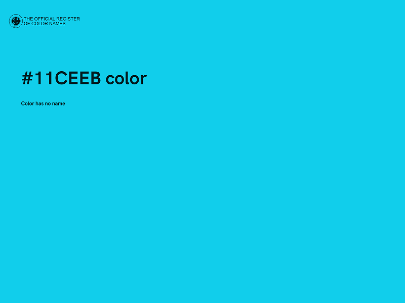 #11CEEB color image