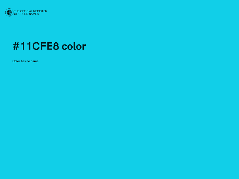 #11CFE8 color image