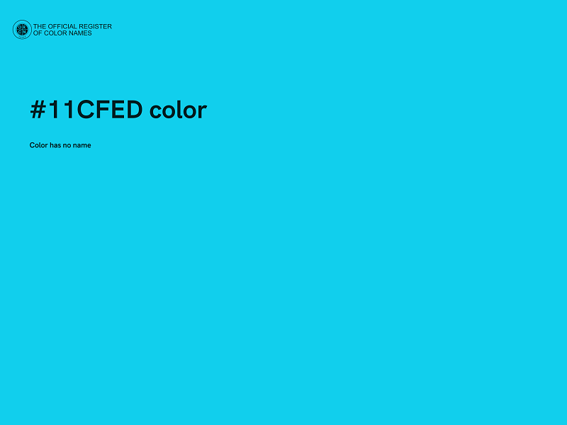 #11CFED color image