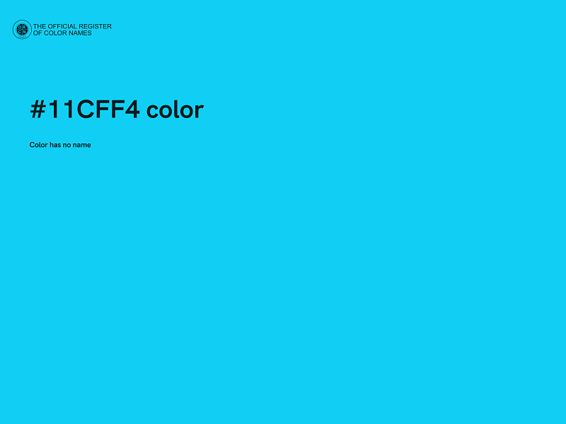 #11CFF4 color image