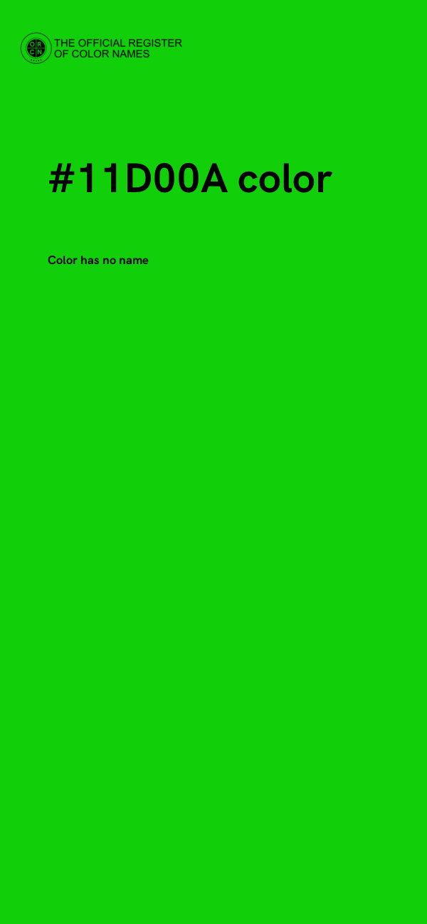 #11D00A color image