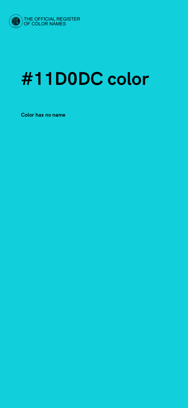 #11D0DC color image