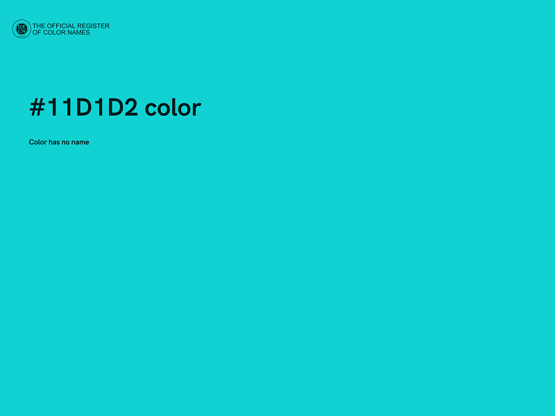 #11D1D2 color image