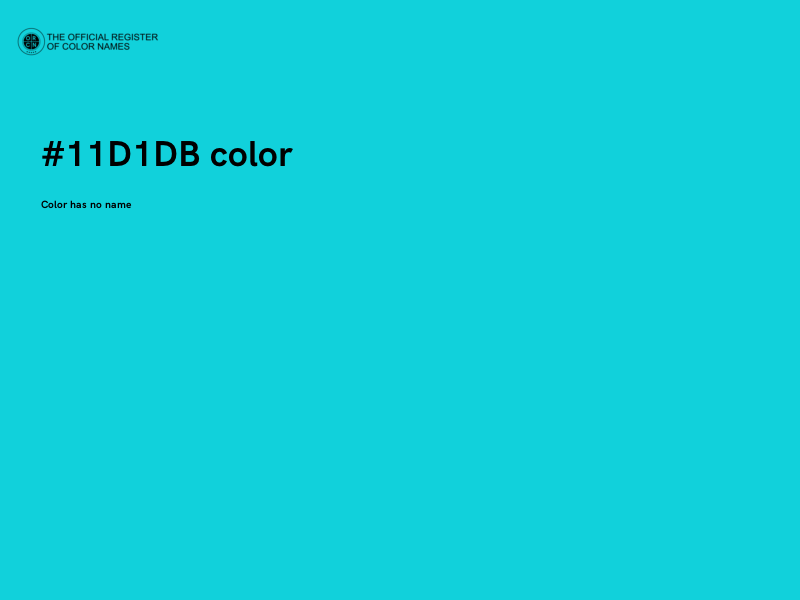 #11D1DB color image
