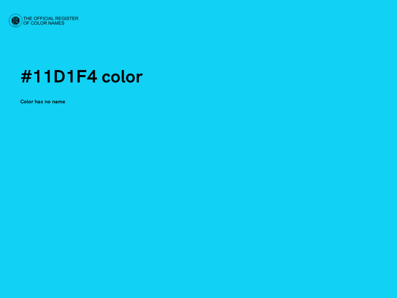 #11D1F4 color image