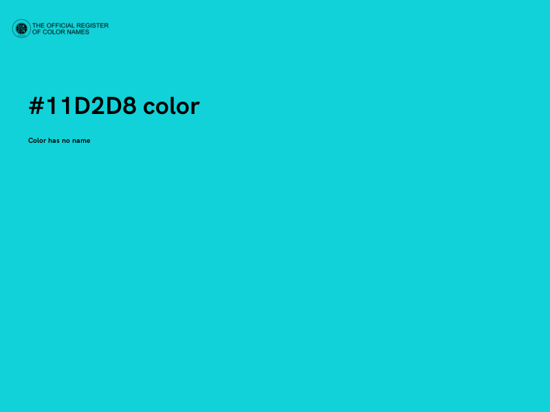 #11D2D8 color image
