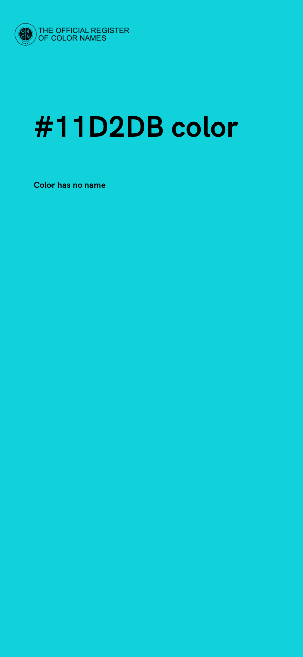 #11D2DB color image