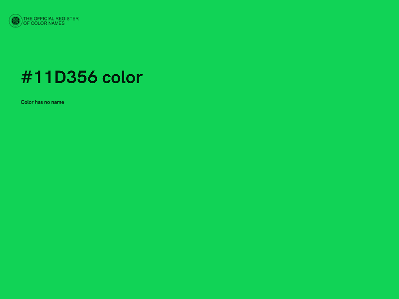 #11D356 color image