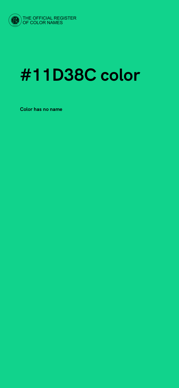 #11D38C color image