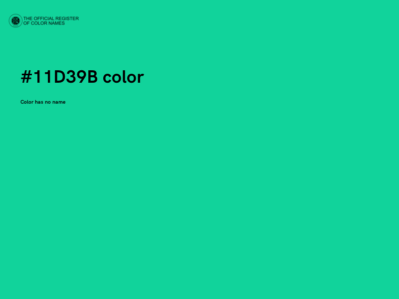 #11D39B color image