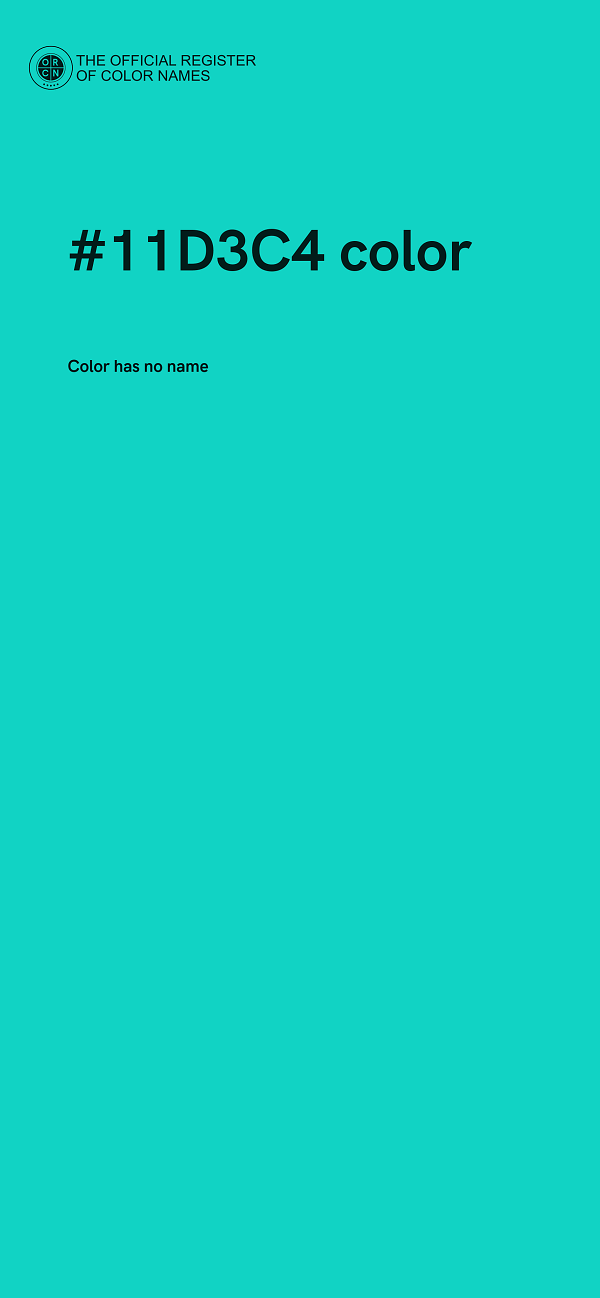 #11D3C4 color image