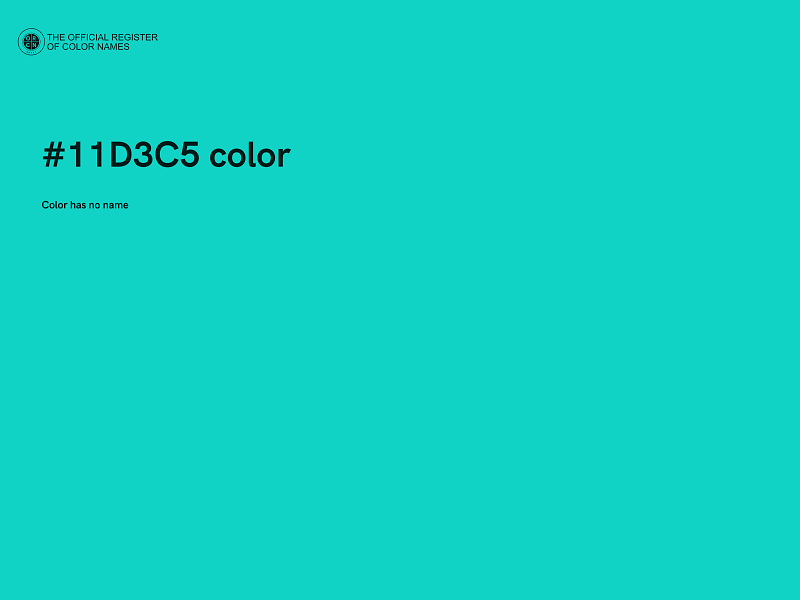 #11D3C5 color image