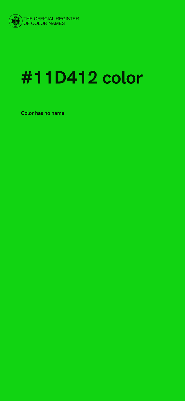 #11D412 color image