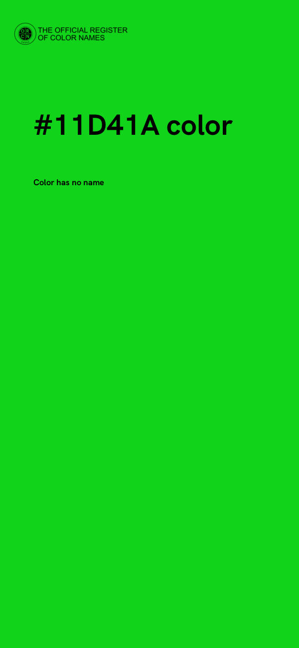 #11D41A color image