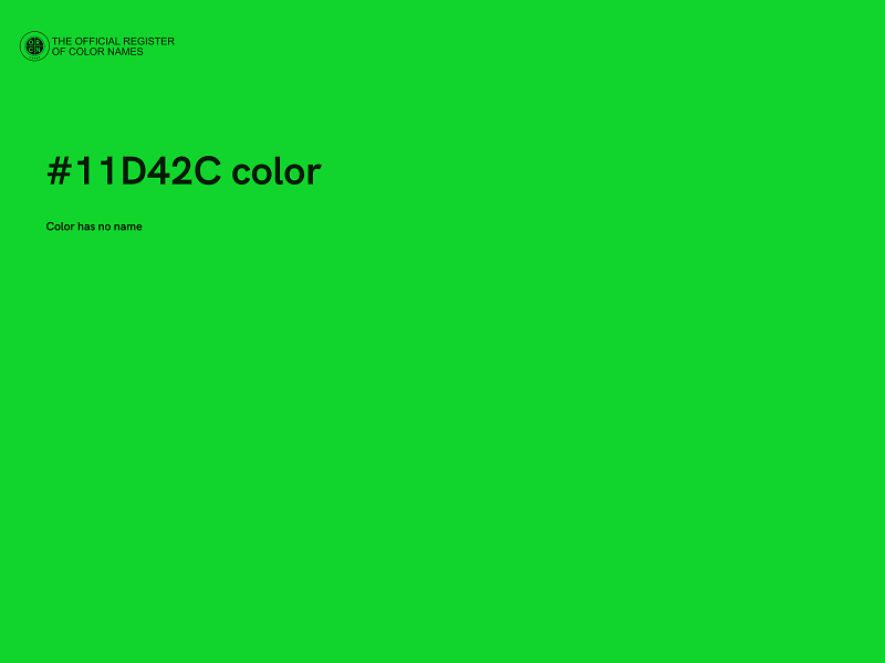 #11D42C color image