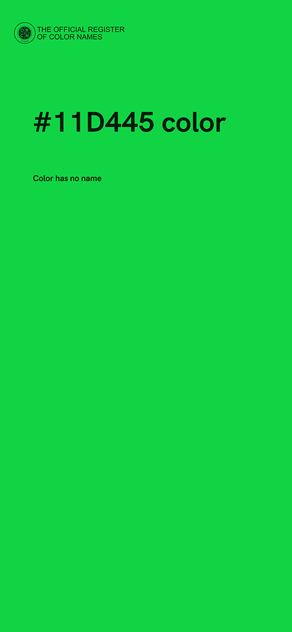 #11D445 color image