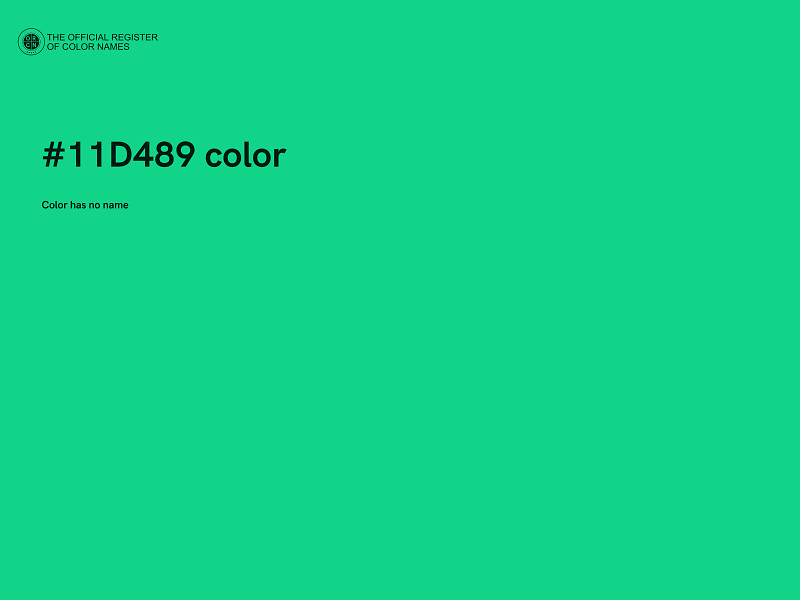 #11D489 color image