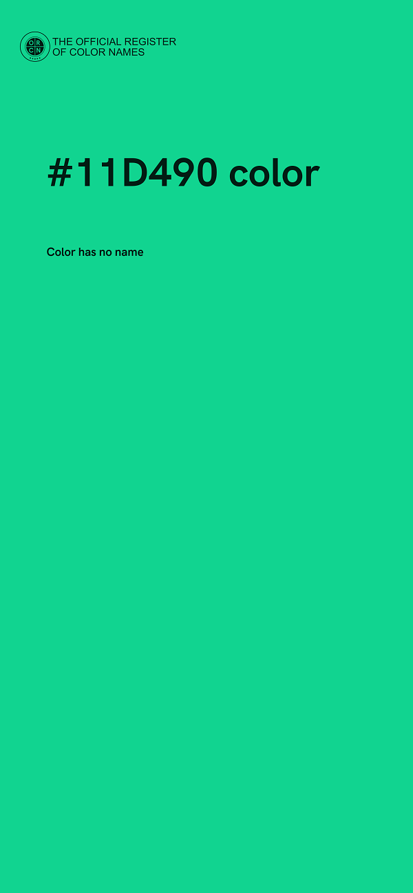 #11D490 color image