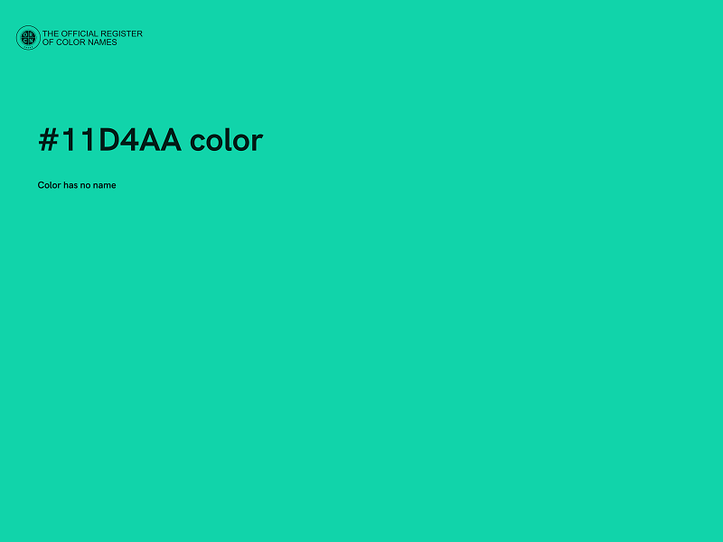 #11D4AA color image